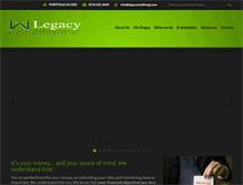 Tablet Screenshot of legacywealthmgt.com